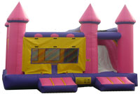 CASTILLO ROSADO CON TOBOGAN