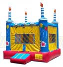 BLUE & RED INFLATABLE BIRTHDAY CAKE
