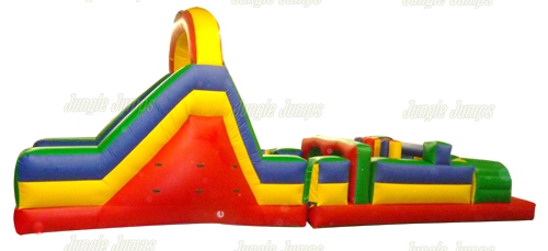 OBSTACLE COURSE WITH SLIDE