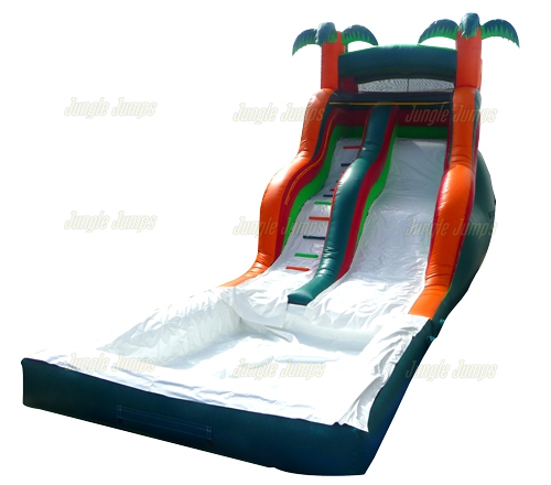 18' ORANGE TROPICAL WET & DRYS SLIDE