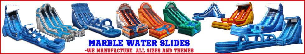 Inflatable Marble and Wave Water Slides in Stock