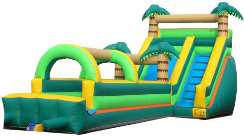 bounce houses