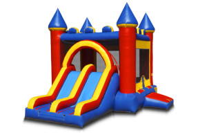 double inflatable slide for sale