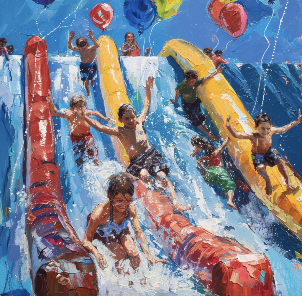 Inflatable Water Slides for Bar Mitzvah - Jungle Jumps