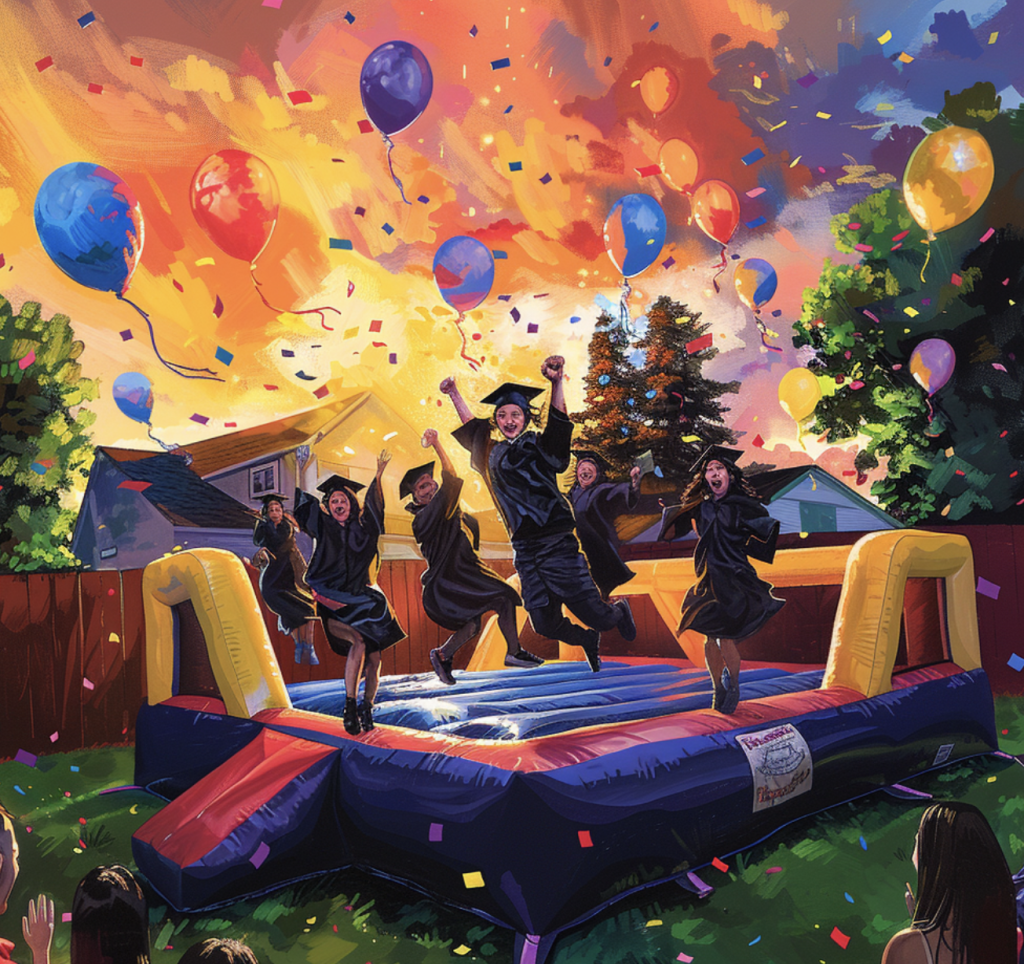 Graduations Party - Why Not With a Bounce House? - Jungle Jumps