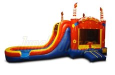 Pastel Inflable de Agua Rojo