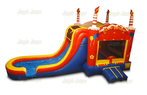 Pastel Inflable de Agua Rojo