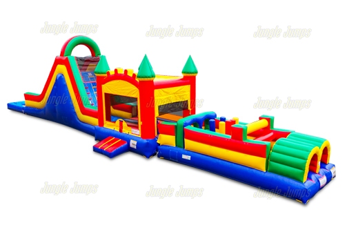 Carrera de Obstaculos con Brincolin y Resbaladilla