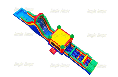 Carrera de Obstaculos con Brincolin y Resbaladilla
