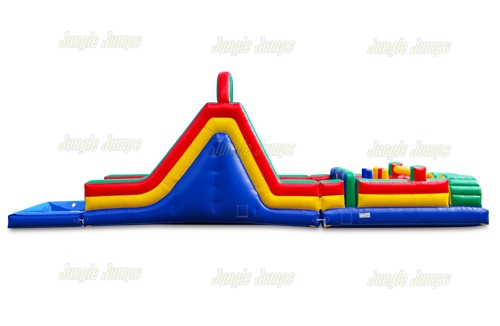 Carrera de Obstaculos con Brincolin y Resbaladilla