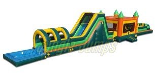 Obstculo con Brincolin y resbaladilla Slip&Slide