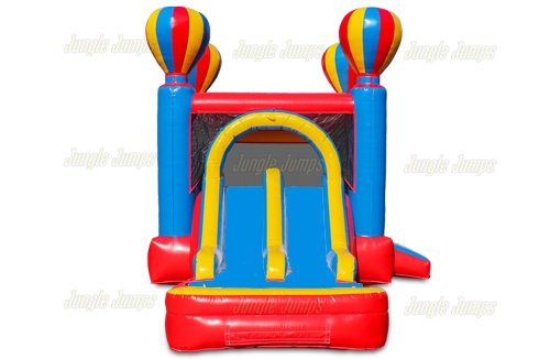 Combo Arcoiris de Globos Doble Resbaladilla y Piscina