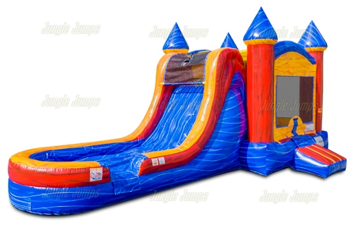 Castillo Combo Fuego con Alberca Splash