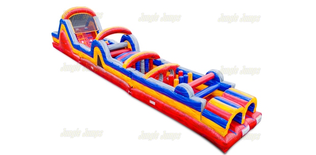 60 pies Carrera de Obstaculo Inflable Marble