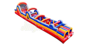 60 pies Carrera de Obstaculo Inflable Marble