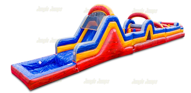 60 pies Carrera de Obstaculo Inflable Marble