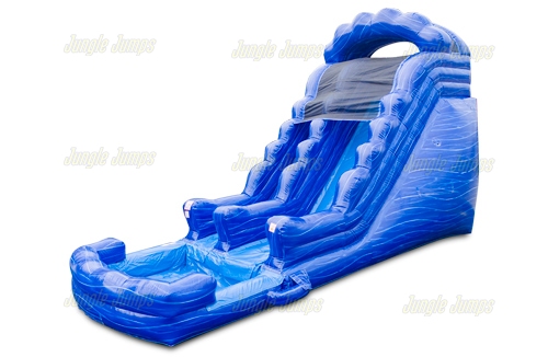 Resbaladilla de Agua/Seco Azul Marble 16