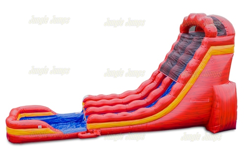 20 Fiery Rouge Double Lane Slide con Alberca