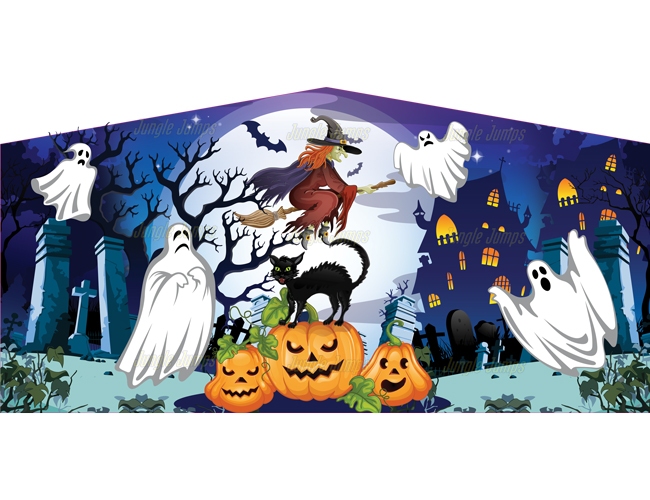 Halloween Bounce House Banner