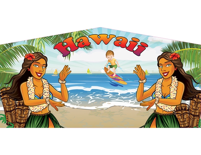 Hawaii Bounce House Banner