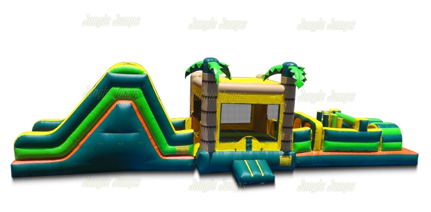 Jump Slide & Obstacle Combo