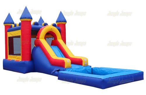 Wet and Dry Combos for sale. Castle Combo II with Pool is an inflatable ...