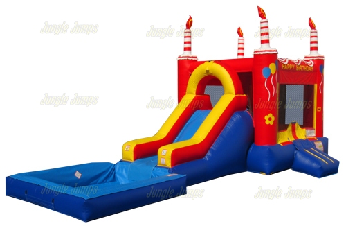 Inflatable Red Birthday Combo With Pool CO-1215 image 3