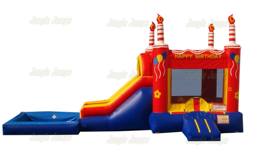 Inflatable Red Birthday Combo With Pool CO-1215 image 5