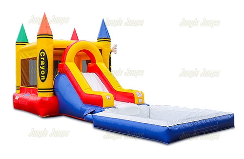 Inflatable Happy Crayon Combo with Pool CO-1247 image 5