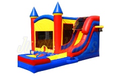 Inflatable Primary II Castle  side Slide Combo Wet Dry CO-1451 image 1