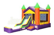 Inflatable V-Roof Castle Combo II with Pool CO-1531 image 1