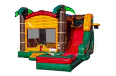 Inflatable Tropical Paradise Slide Combo Wet/Dry CO-1582 image 1