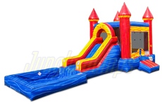 Inflatable Fire Marble 2 in 1 Combo with Pool CO-1602 image 1