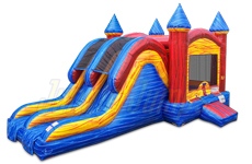 Inflatable Marble Double Lane Combo Dry CO-1603 image 1
