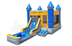 Inflatable Sunny Marble Front Slide Combo with Pool CO-1606 image 1