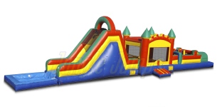 Inflatable Jump Slide Obstacle with Pool CO-1244 image 1