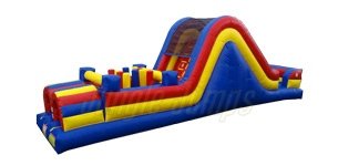 Inflatable Multi Color Obstacle Course IN-1156 image 1