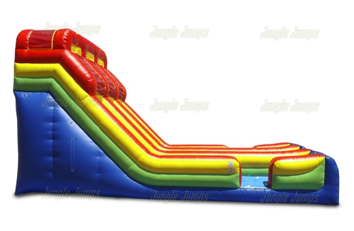 Dual Primary Colors Slide with Splash Pool