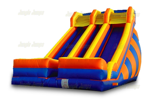 Double Lane Dry Slide 14-22 Feet