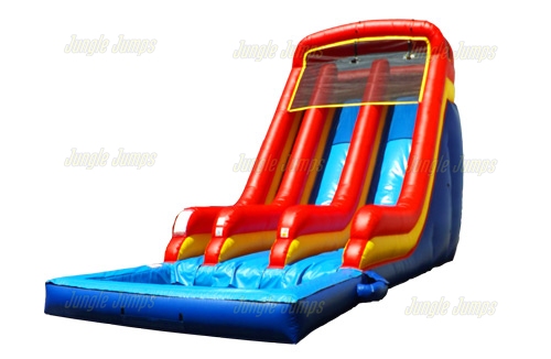 Inflatable Primary Color Double Lane Slide SL-1407 image 5