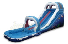 Inflatable 16 Feet Double Arch Slide SL-7015 image 1
