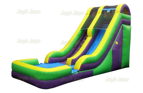 18 Green Straight Waterslide