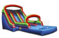 Inflatable 14  Double Lane Waterslide SL-WS172 image 1