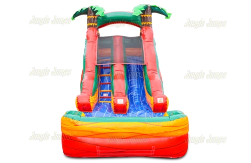 Inflatable 14  Fiery Tropical Water Slide SL-1474 image 4