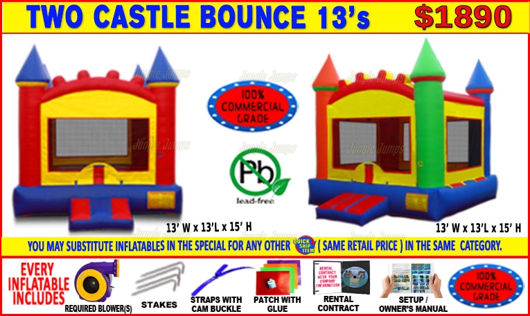 Inflatable 2  Bounce House  Package Deal SP01-0226 image 3