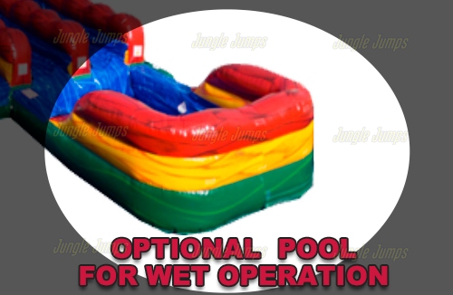Inflatable 20 Ruby Rouge Double Lane Dry Slide SL-1465 image 6