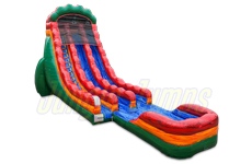 Inflatable 20 Ruby Rouge Double Lane Slide with Landing SL-1450 image 1