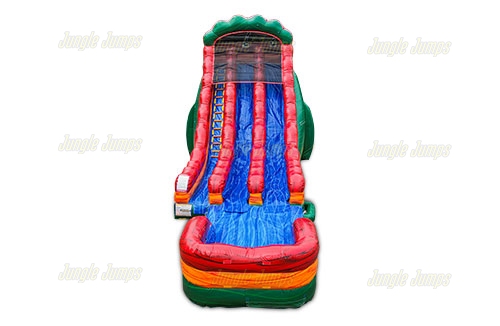 Inflatable 20 Ruby Rouge Double Lane Slide with Landing SL-1450 image 4