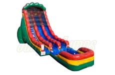 Inflatable 20 Ruby Rouge Double Lane Slide with Pool SL-1466 image 1