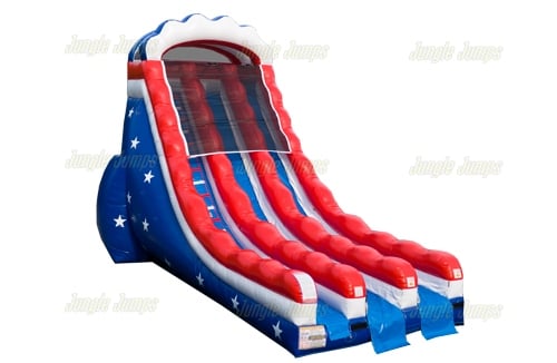 Inflatable 20 USA Wave Double Lane Slide SL-1467 image 3